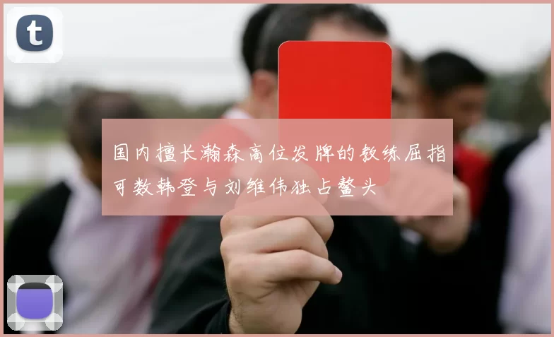 国内擅长瀚森高位发牌的教练屈指可数韩登与刘维伟独占鳌头