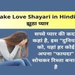 Fake Love Shayari