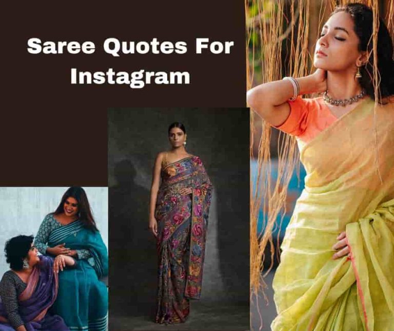 Saree Caption For Instagram - 468+ BEST PIC January 2024